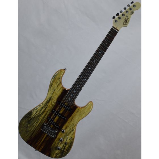 G&L USA S-500 RMC Spalted Tamarind Top Chechen Fretboard Electric Guitar Natural Gloss sku number USA S500RMC.NAT 9650