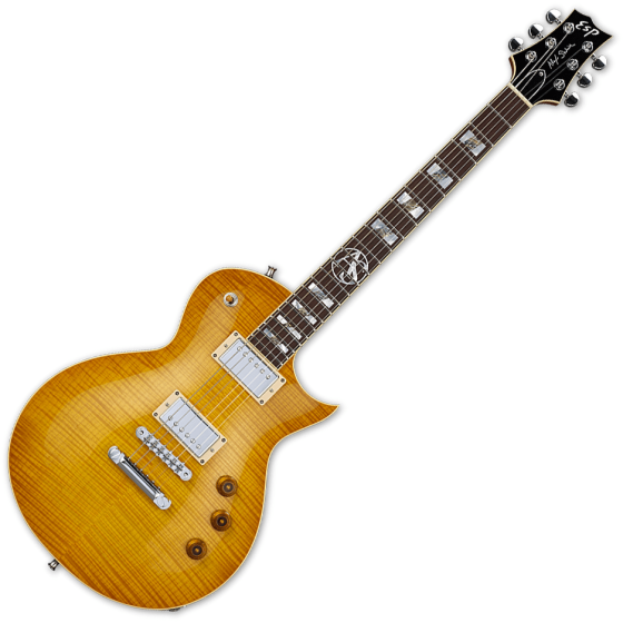 ESP Alex Skolnick Flamed Maple Signaure Electric Guitar Lemon Burst sku number EALEXSLB