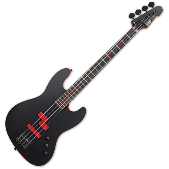 ESP Frank Bello J-4 Signature Electric Bass Black Satin sku number EFRANKBJ4BLKS