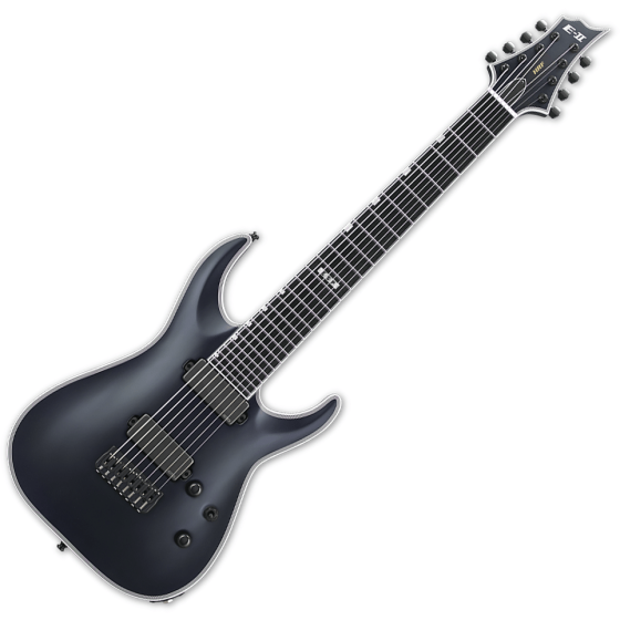 ESP E-II HRF NT-8 Baritone 8-String Electric Guitar Black Satin sku number EIIHRFNT8BBLKS