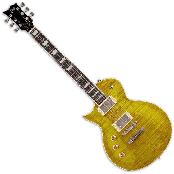 ESP LTD EC-256FM Flame Maple Top Left-Handed Electric Guitar Lemon Drop sku number LEC256LDLH