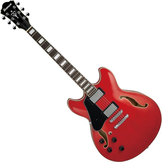 Ibanez Artcore AS73L Left-Handed Hollow Body Electric Guitar Transparent Cherry Red sku number AS73LTCD