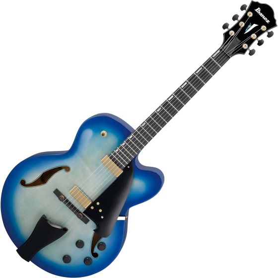 Ibanez Contemporary Archtop AFC155 Hollow Body Electric Guitar Jet Blue Burst sku number AFC155JBB
