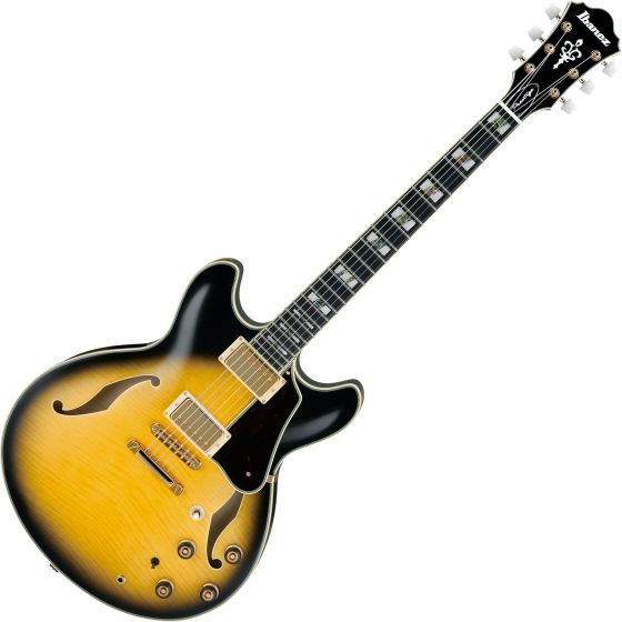 Ibanez Artstar Prestige AS200 Hollow Body Electric Guitar Vintage Yellow Sunburst sku number AS200VYS