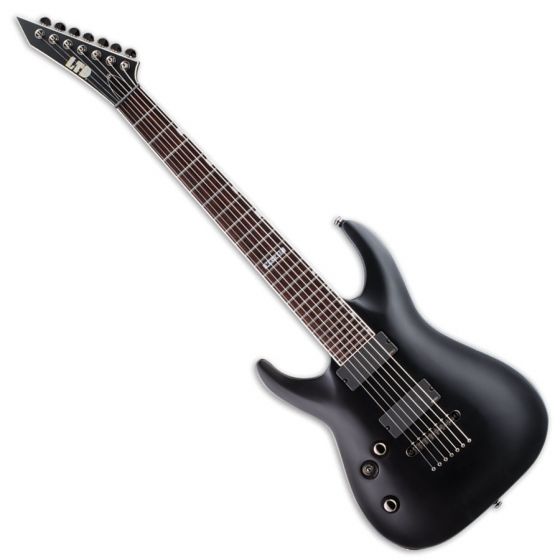ESP LTD MH-417 7-String Left Handed Electric Guitar Black Satin B-Stock