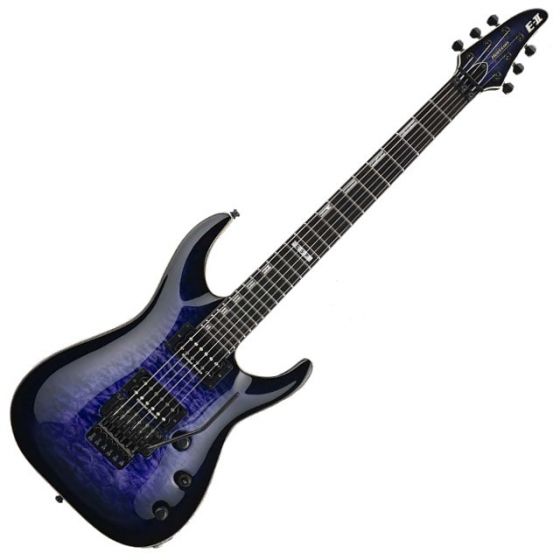ESP E-II Horizon FR Quilted Maple Top Guitar in Reindeer Blue B-Stock sku number EIIHORFRQMRDB.B
