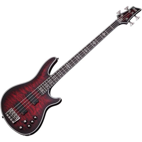 Schecter Hellraiser Extreme-4 Electric Bass Crimson Red Burst Satin sku number SCHECTER1910