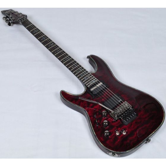 Schecter Hellraiser C-1 FR Sustainiac Left Handed Electric Guitar Black Cherry sku number SCHECTER1828