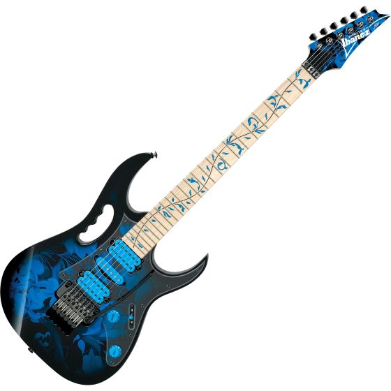 Ibanez Steve Vai Signature JEM77P Electric Guitar Blue Floral Pattern sku number JEM77PBFP