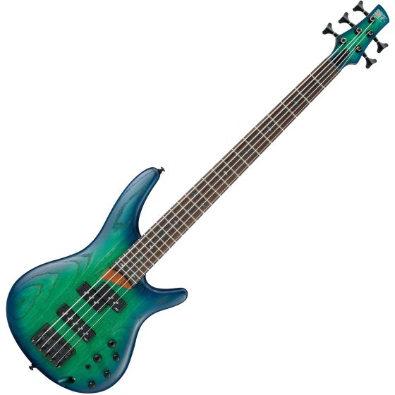 Ibanez SR Standard SR655 5 String Electric Bass Surreal Blue Burst sku number SR655SBB