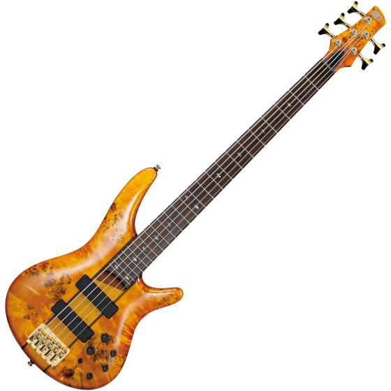 Ibanez SR Standard SR805 5 String Electric Bass Amber sku number SR805AM