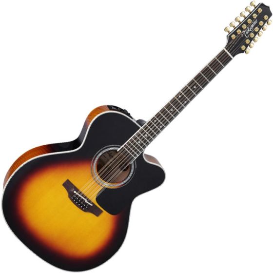 Takamine P6JC-12 Jumbo 12-String Acoustic Electric Guitar Brown Sunburst B-Stock sku number TAKP6JC12BSB.B