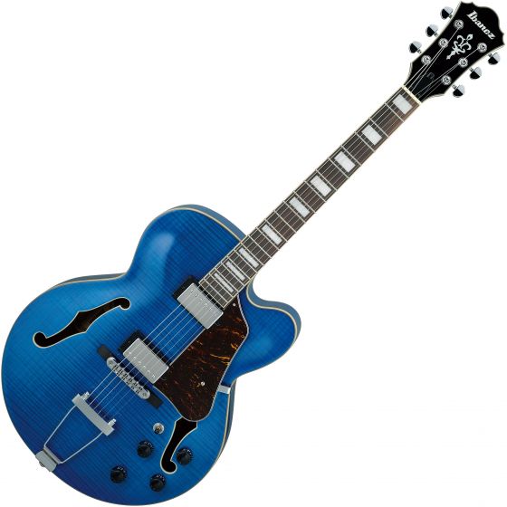 Ibanez AF Artcore AF75FMTBL Electric Guitar Transparent Blue sku number AF75FMTBL