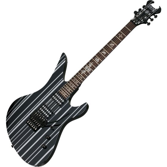 Schecter Synyster Standard Electric Guitar Gloss Black Silver Pinstripes sku number SCHECTER1739