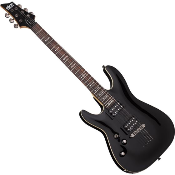 Schecter Omen-6 Left-Handed Electric Guitar in Gloss Black Finish sku number SCHECTER2063