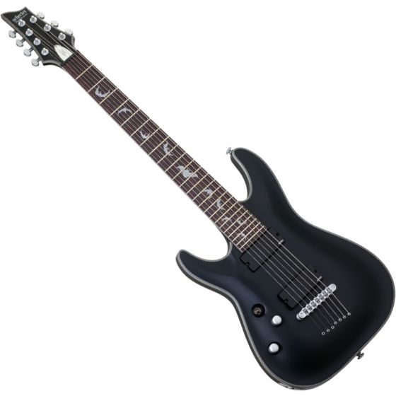 Schecter Damien Platinum-7 Left-Handed Electric Guitar Satin Black sku number SCHECTER1186