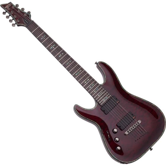 Schecter Hellraiser C-7 Left-Handed Electric Guitar Black Cherry sku number SCHECTER1796