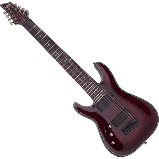 Schecter Hellraiser C-8 Left-Handed 8-String Electric Guitar Black Cherry sku number SCHECTER133