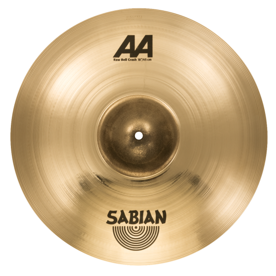 Sabian 18" AA Raw Bell Crash Brilliant Finish sku number 2180772B