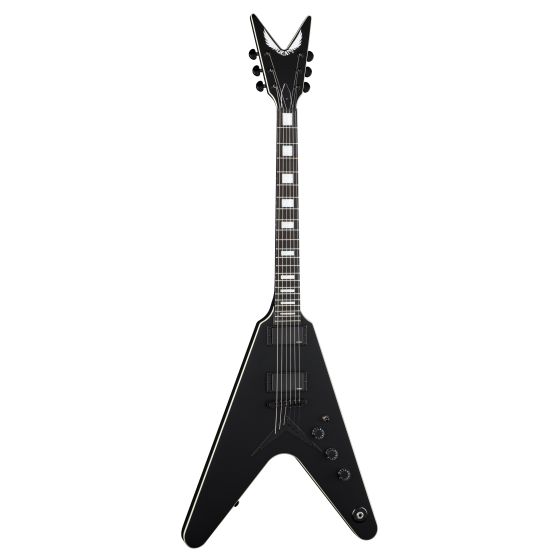 Dean V Stealth Black Satin w/EMG Electric Guitar V STH BKS sku number V STH BKS