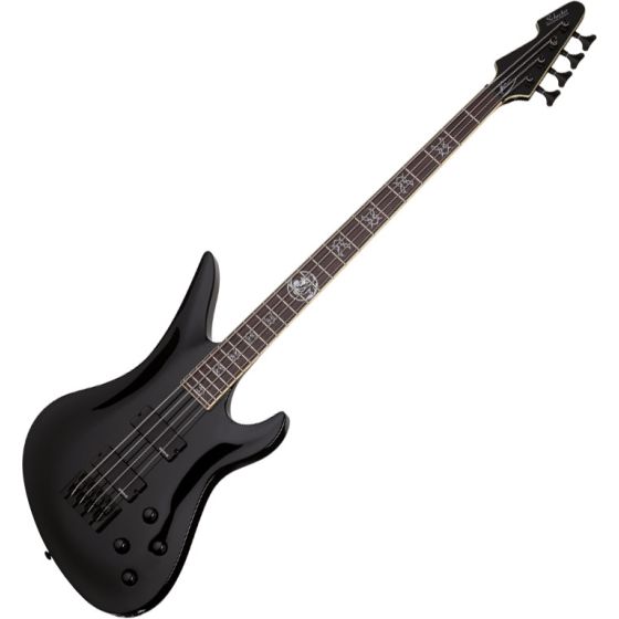 Schecter Signature Dale Stewart Avenger Electric Bass in Gloss Black Finish sku number SCHECTER217
