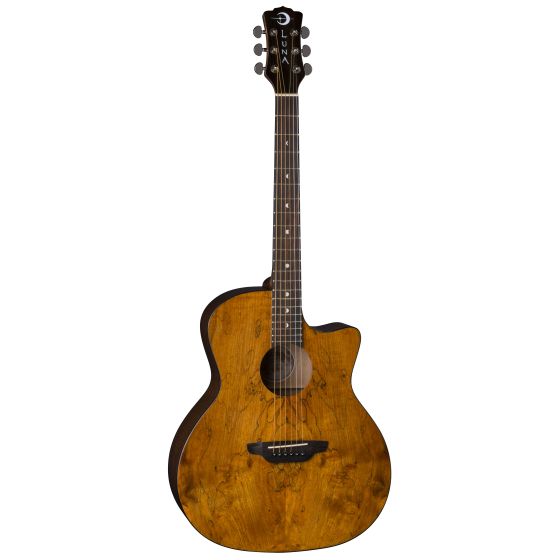 Luna Gypsy Exotic Spalt Acoustic Guitar GYP SPALT sku number GYP SPALT