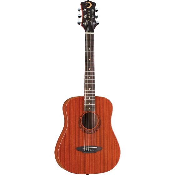 Luna Safari Muse Travel Guitar Acoustic Guitar Mahogany w/Bag SAF MUS MAH sku number SAF MUS MAH