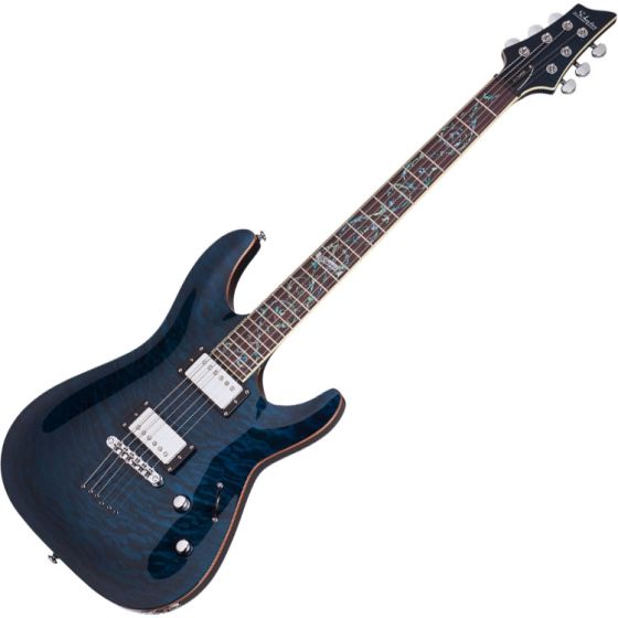 Schecter C-1 Classic Electric Guitar See-Thru Blue sku number SCHECTER239
