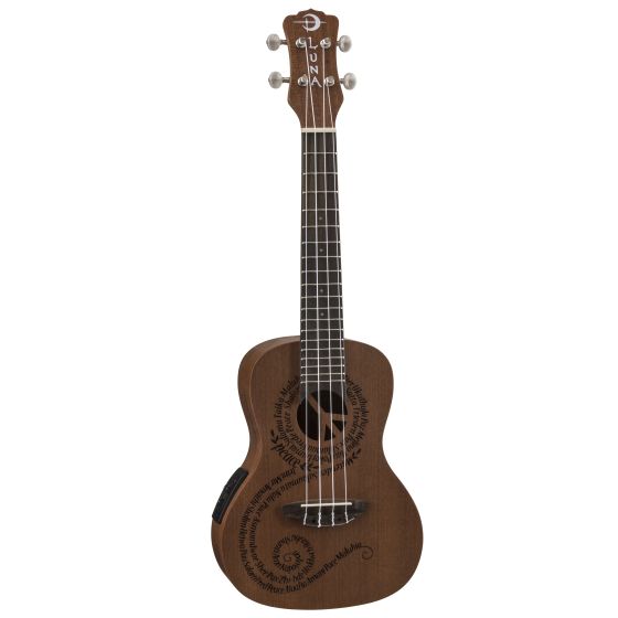 Luna Uke MALUHIA Peace Concert w/Preamp & Bag UKE MALU EL sku number UKE MALU EL