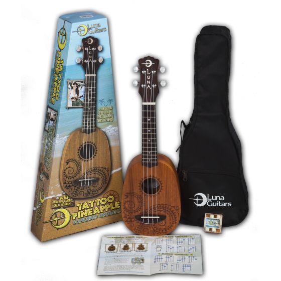 Luna Uke Tattoo Mahogany Pineapple Pack UKE TATTOO sku number UKE TATTOO