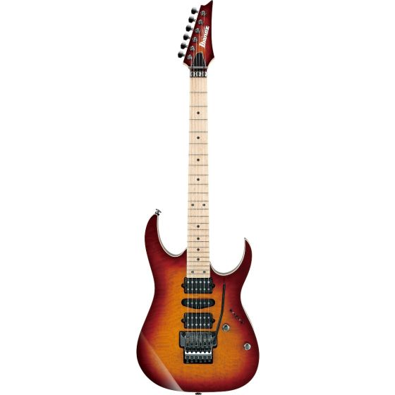 Ibanez RG Prestige RG657MSK STB Sunset Burst Electric Guitar w/Case sku number RG657MSKSTB