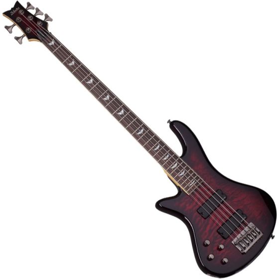 Schecter Stiletto Extreme-5 Left-Handed Electric Bass Black Cherry sku number SCHECTER2508