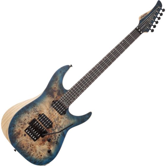 Schecter Reaper-6 FR Electric Guitar in Satin Sky Burst sku number SCHECTER1504