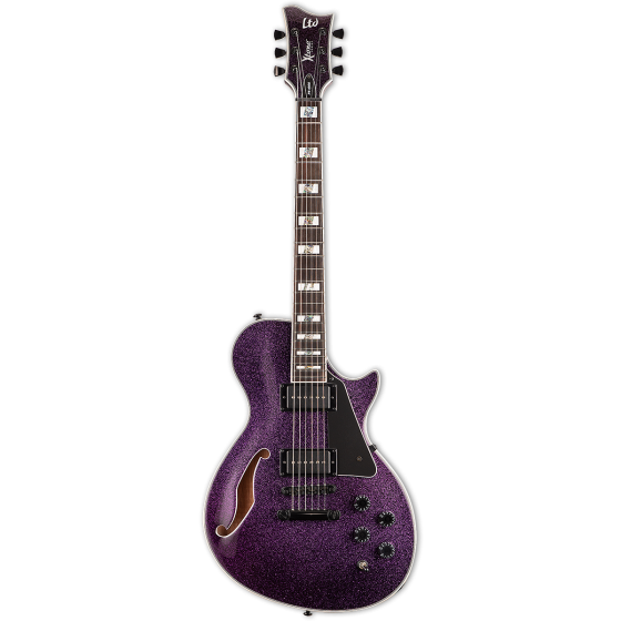 ESP LTD Xtone PS-1000 Purple Sparkle Semi Hollow Electric Guitar sku number XPS1000PSP