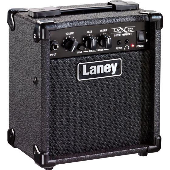 Laney LX 10W Electric Guitar Combo Amp 1x5 with Drive LX10 BK sku number LX10 BK