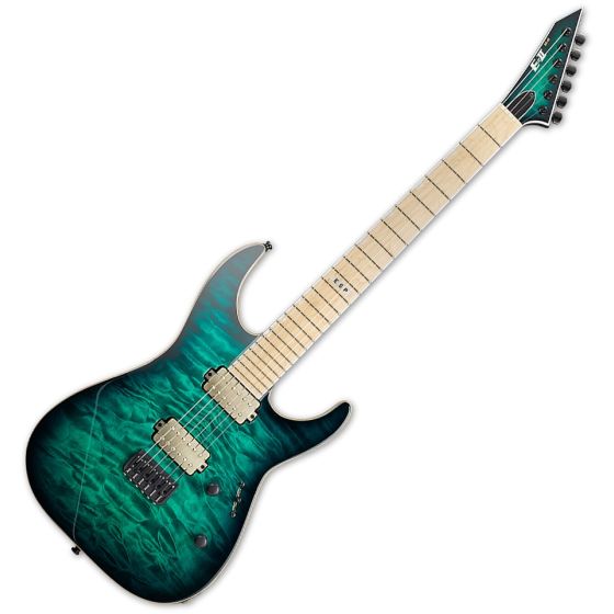 ESP E-II M-II NT Electric Guitar Black Turquoise Burst sku number EIIMIINTHSBLKTB