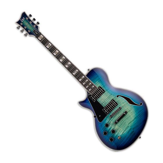 ESP LTD Xtone PS-1000 Left-Handed Electric Guitar Violet Shadow sku number XPS1000FMVSHLH