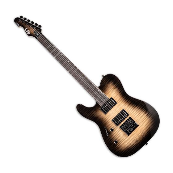 ESP LTD TE-1000 Evertune Left-Handed Electric Guitar Black Natural Burst sku number LTE1000ETFMBLKNBLH