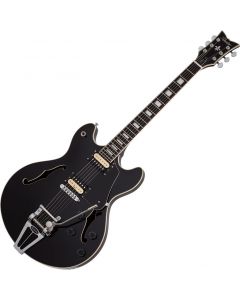 Schecter Corsair Semi Hollow Electric Guitar Gloss Black sku number SCHECTER1552
