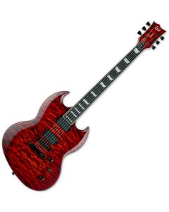 ESP LTD Viper-1000 Electric Guitar Tiger Eye Sunburst sku number LVIPER1000QMTESB