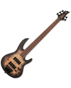 ESP LTD D-5 5 String Electric Bass Black Natural Burst Satin sku number LD5BPBLKNBS