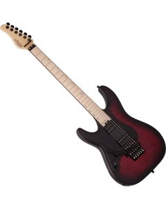 Schecter Miles Dimitri Baker SVSS Left Handed Electric Guitar Crimson Red Burst Satin sku number SCHECTER2136