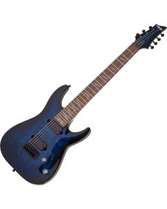 Schecter Omen Elite-7 Electric Guitar See-Thru Blue Burst sku number SCHECTER2458