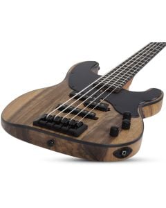 Schecter Model-T 5 String Exotic Bass Black Limba sku number SCHECTER2833