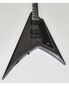 ESP LTD KH-V Kirk Hammett Signature Guitar Black Sparkle 0576 sku number LKHVBLKSP-B0576