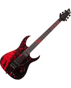 Schecter Sullivan King Banshee-6 FR-S Guitar Obsidian Blood Finish sku number SCHECTER2484