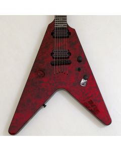 Schecter V-1 Apocalypse Electric Guitar in Red Reign B1595 sku number SCHECTER3053.B1595