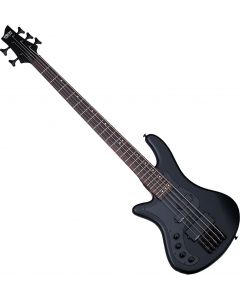 Schecter Stiletto Stealth-5 Left-Handed Electric Bass Satin Black sku number SCHECTER2527