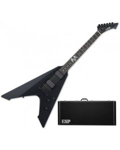 ESP LTD James Hetfield Vulture Electric Guitar in Black Satin sku number LVULTUREBLKS
