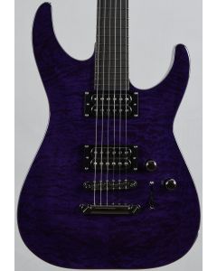 ESP LTD Rob Caggiano RC-600QM Signature Electric Guitar See Thru Purple sku number LRC600QMSTP